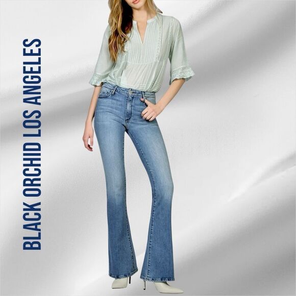 BLACK ORCHID LOS ANGELES Women’s Mia Skinny Flare in the Size 27 in Remember Me - Picture 14 of 15